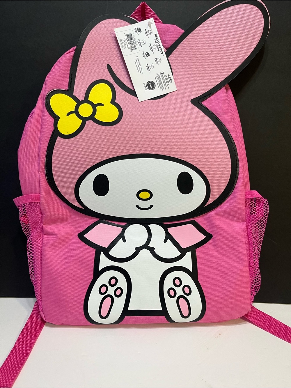 Sanrio My Melody Bright Pink Backpack with Yellow Bow - Picture 3 of 10